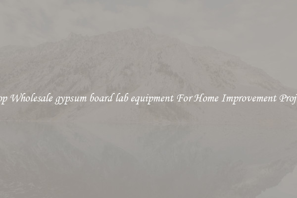 Shop Wholesale gypsum board lab equipment For Home Improvement Projects