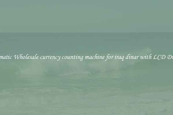 Automatic Wholesale currency counting machine for iraq dinar with LCD Display 