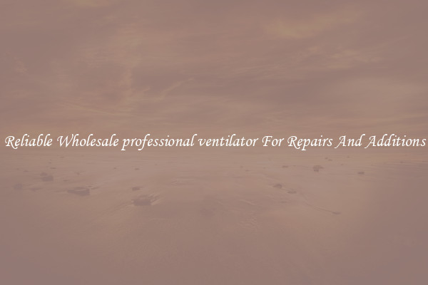 Reliable Wholesale professional ventilator For Repairs And Additions