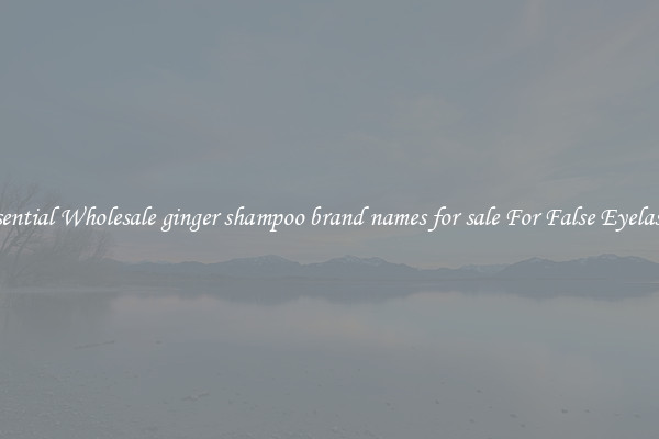 Essential Wholesale ginger shampoo brand names for sale For False Eyelashes