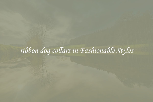 ribbon dog collars in Fashionable Styles