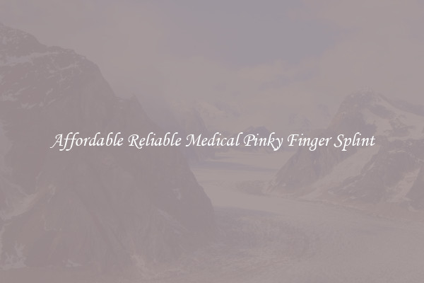 Affordable Reliable Medical Pinky Finger Splint