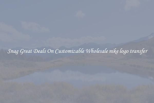 Snag Great Deals On Customizable Wholesale nike logo transfer