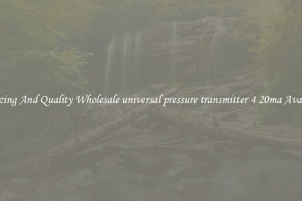 Amazing And Quality Wholesale universal pressure transmitter 4 20ma Available