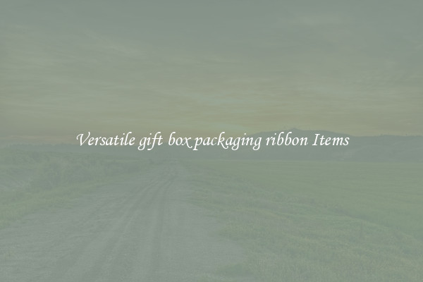 Versatile gift box packaging ribbon Items