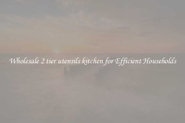Wholesale 2 tier utensils kitchen for Efficient Households